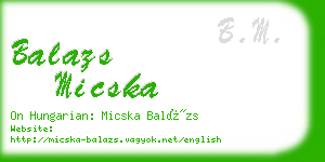 balazs micska business card